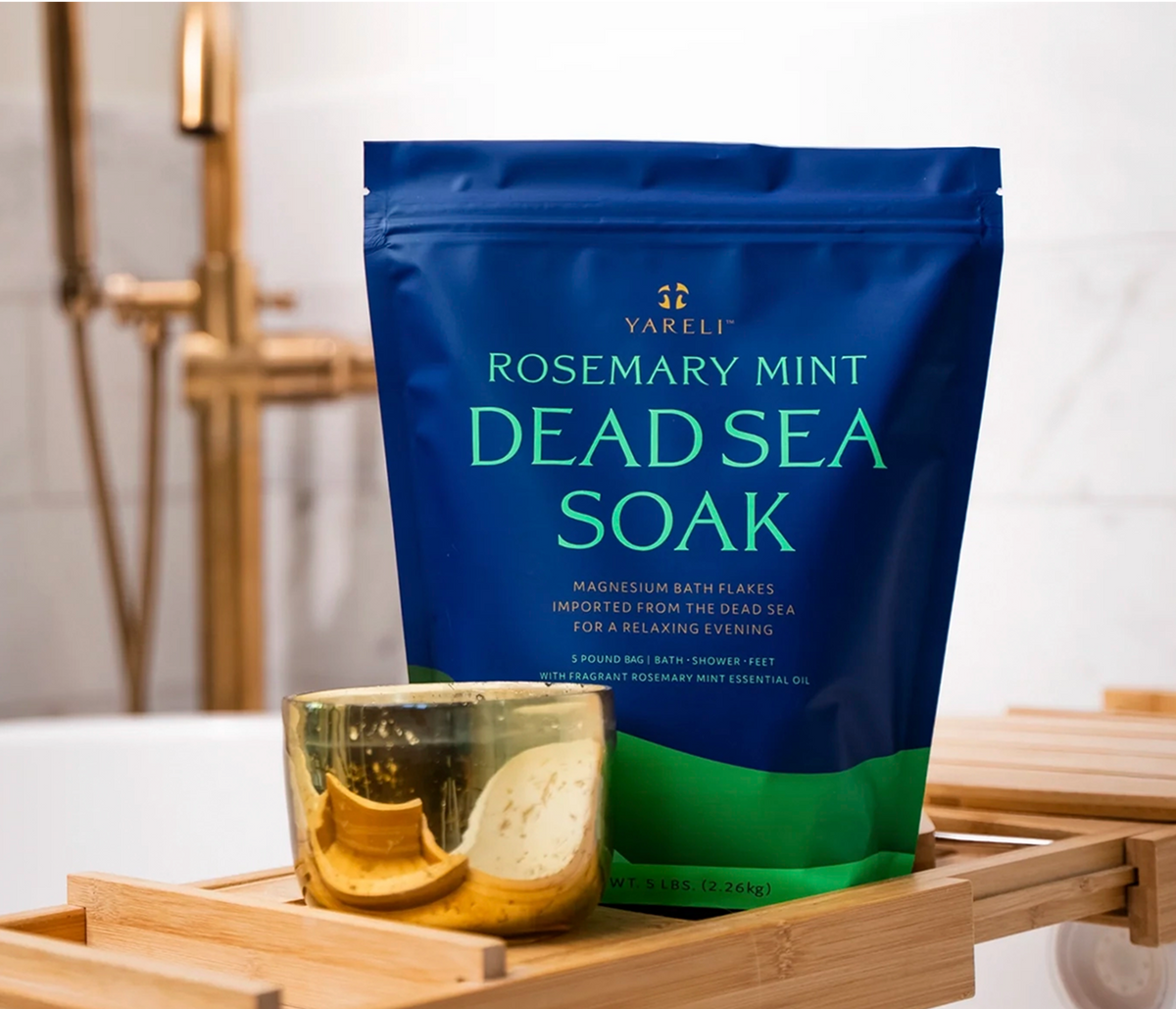 Dead Sea Soak, Rosemary Mint 5lb – Yareli Wellness