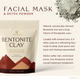 Bentonite Clay Facial Mask & Detox Bath, 2lb